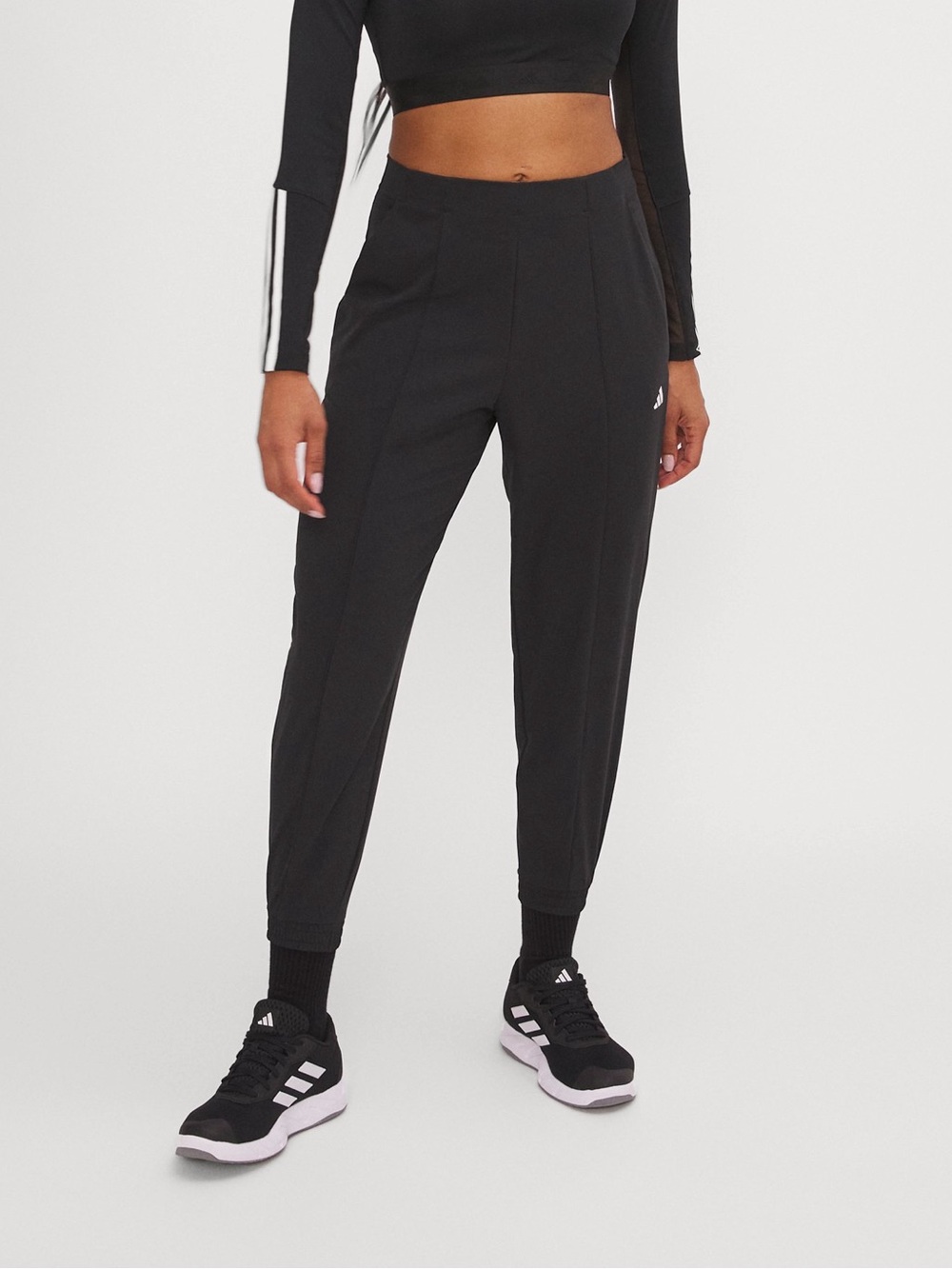 Adidas Train Essentials Woven Pants Size Small - Black White